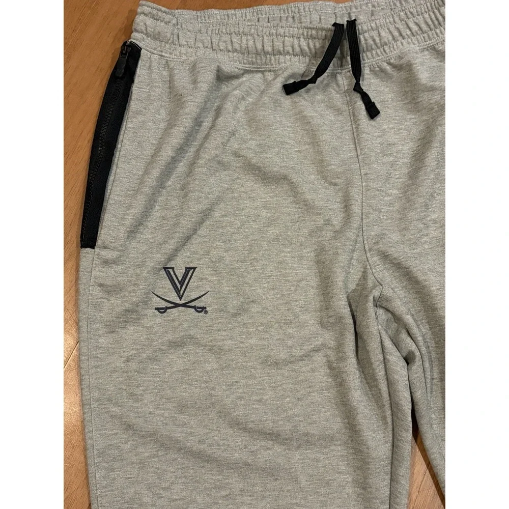 Nike Mens Virginia Cavaliers Dri-FIT Fleece Sweatpants Gray XL Training Pants